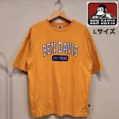 BEN DAVIS ロゴプリント 半袖Tシャツ イエロー Lサイズのサムネイル