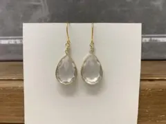 998. ピアス しずく ドロップ アクリル クリア☆