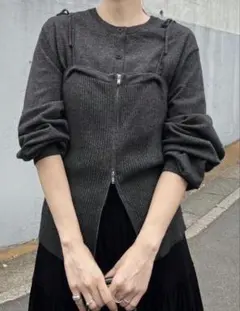MEDI BACK SHEER KNIT TOP アメリヴィンテージ Ameri♡MEDI BACK SHEER KNIT TOP - メルカリ