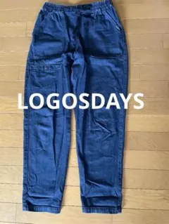 LOGOSDAYSロゴスデイズ ダークブルー パンツ 柔らかデニム★ウエストゴム