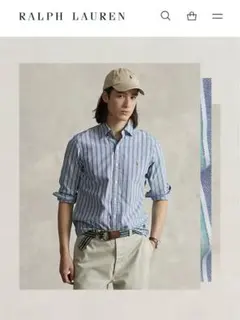 ポロラルフローレン　クラッシックフィットストライプオックスフォードシャツ