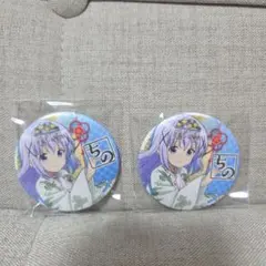 ご注文はうさぎですか?　ごちうさ　神田祭　和紙風　チノ　缶バッジ　巫女ver.
