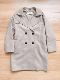 H&M ダブルブレストコート トレンチコート ベージュ 120サイズ 美品