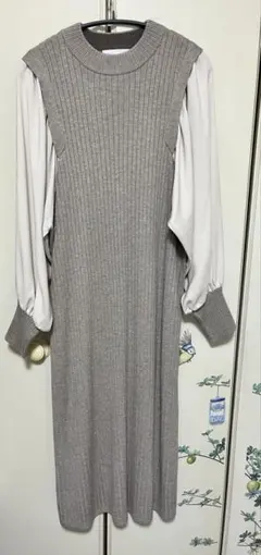 Vin リブ編みニットワンピース 9号