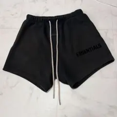 ESSENTIALS ブラック スウェットショートパンツ Sサイズ