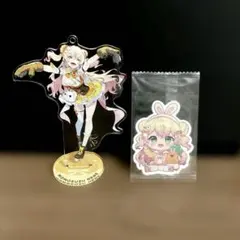 桃鈴ねね　アクリルスタンドキーホルダー LAM様イラスト　おまけ付き