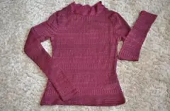 ZARA　ザラ　レース　Tシャツ　インナー　ワインカラー　可愛い