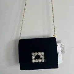 ロペピクニック　ビジュー　ベロア　バッグ 　結婚式　卒業式　 フォーマル　入学