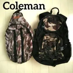 Coleman コールマン カモ柄 迷彩 バックパック リュック ワンショルダー