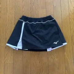 Mizuno テニス スカート ブラック/ホワイト
