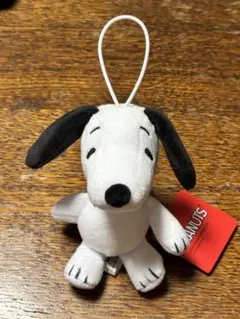 スヌーピー ぬいぐるみ ストラップ付き 約10cm✨口を閉じたバージョン