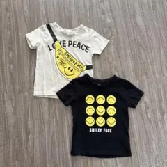 スマイリーフェイス　半袖Tシャツ　2枚セットのサムネイル