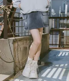 新品未使用⭐︎ レピピアルマリオ　コーデュロイカーゴスカート M 150〜160