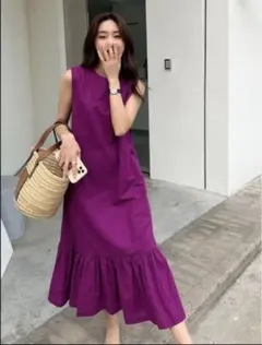 tocco closet フラワーレース×フリル付きティアードシャツワンピース
