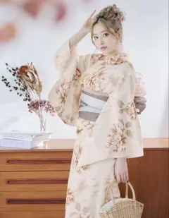 今週まで限定値下げ】Sugarコラボ浴衣 水彩ニュアンスまみちゃんセット