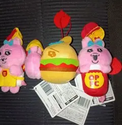 ◾️おぱんちゅうさぎ◾️フードコーチュ マスコット　3種類コンプリートセット