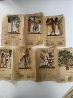 古代エジプトアート パピルスカレンダー など