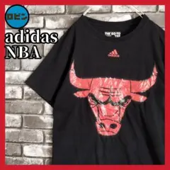adidas NBA 赤い雄牛 シカゴブルズ アディダス Tシャツ tシャツ 黒
