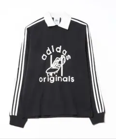 adidas originals ラグビー ポロシャツ Sサイズ 黒