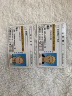 ハイキュー！！烏養繋心・溝口貞幸 免許証[おまとめ割あり]