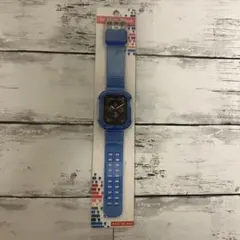 【新品未使用】Apple Watch用 クリアバンド ブルー 42-44mm