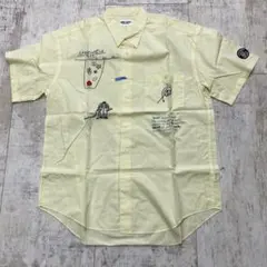 SINA COVA シナコバ　刺繍 半袖シャツ L イエローのサムネイル
