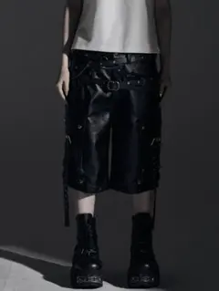 Rosen kreuz サイドベルトビッグワイドパンツ - メルカリ