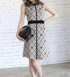 ROYAL PARTY エンブレム総柄ニットミニワンピース ロイヤルパーティー