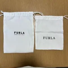 FURLA 巾着袋 大小セット ホワイト