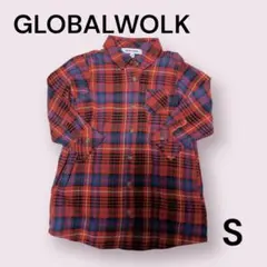 GLOBALWOLK グローバルワーク　赤チェック　ワンピース　チュニック