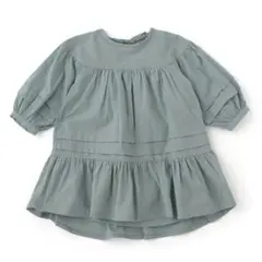 タグ付き未使用品　プティマイン　タックフリルワンピース　100