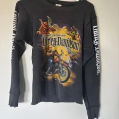 Harley-Davidson 80sワッフル 長袖 カットソー アメカジのサムネイル