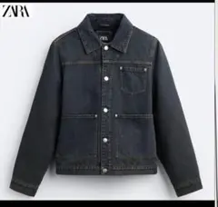ZARA ダークデニム Gジャン Lサイズ