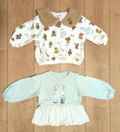 ⭐*︎様 ベビー服 長袖 トップス 2点まとめ売り 80cm テータテート バー