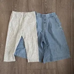 ユニクロ　キッズ　7分丈パンツ 2点 120