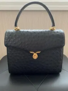 オーストリッチ　フルポイント2WAYハンドバッグ