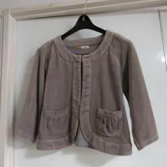 アルシーヴ ボレロ ジャケット カーディガン 七分袖 短め丈 Mサイズ グレー