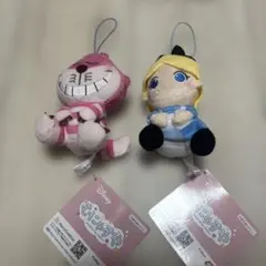 ディズニー　むにゃすや　不思議の国のアリス　アリス ＆ チェシャ猫 セット