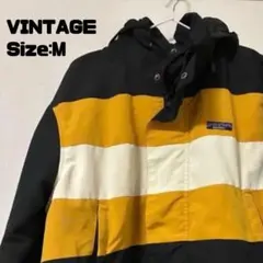 ナイロンジャケット イエロー ブラック フード取り外し可能