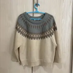 PAIR MANON ノルディック柄セーター 110cm
