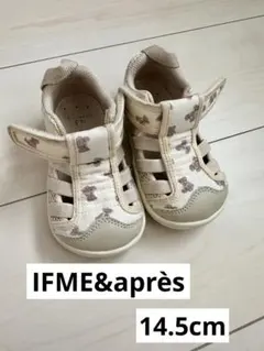 IFME イフミー　アプレレクールくまちゃん柄　水陸両用サンダル靴14.5cm