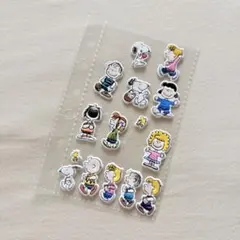 スヌーピー ステッカー 立体シール ぷっくりシート