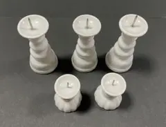 仏器 陶器製ろうそく立て 5個セット