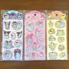 サンリオ　ウォーターシール　クロミ　マイメロ　プリン　3枚セット　海外限定