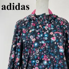adidas NEO 花柄ナイロンジャケット 黒 L 1377-B