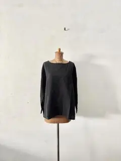 【美品】Gauze　リネンプルオーバーブラウス　胸ポケット