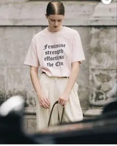 クレドナ　PARMANENT TEE 半袖ロゴTシャツ　ピンク　26年モデルのサムネイル
