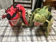 モンハン　ぬいぐるみ　リオレウス　リオレイア　2種セット