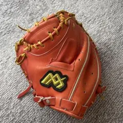 早川硬式野球左キャッチャーミット赤のサムネイル