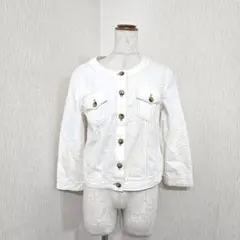 ローラアシュレイ ノーカラージャケット アイボリー（11）のサムネイル